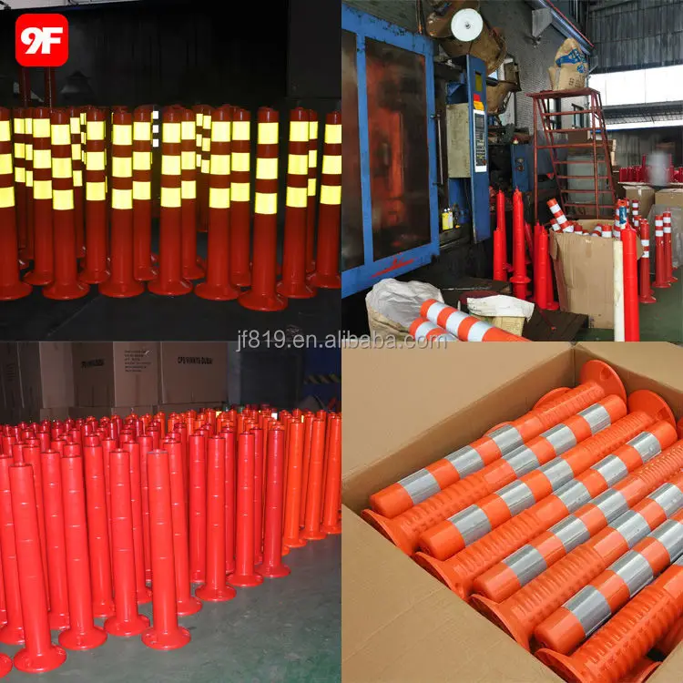 Rubber base flexible post rubber bollard