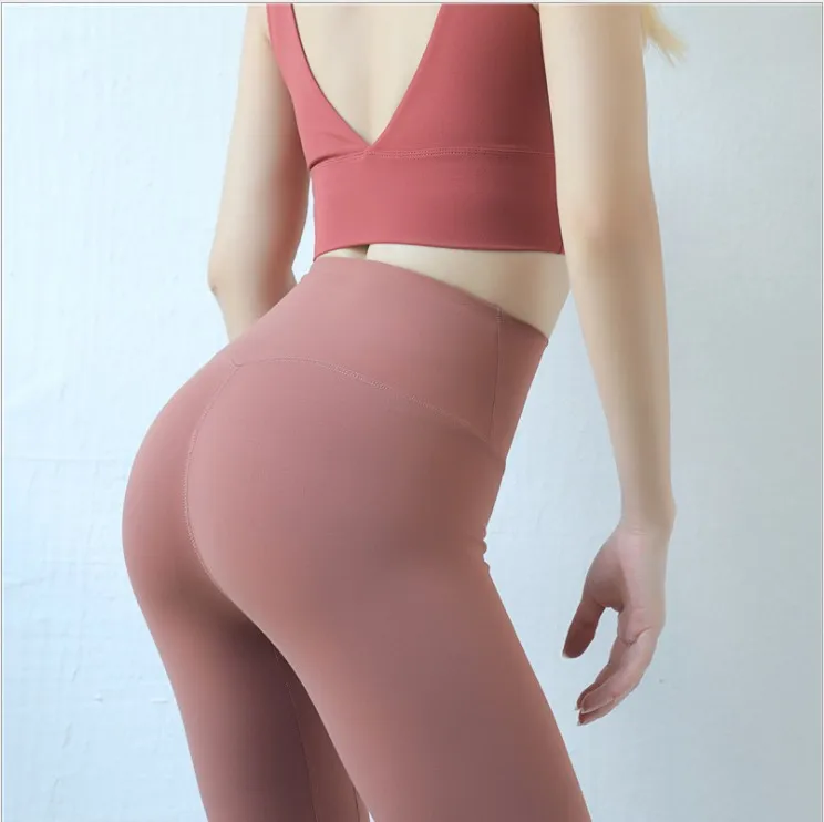 High Waisted Women Nylon Spandex Pants Active Gym Wear Fitness Sports Leggings Yoga Tights