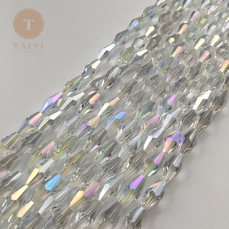 6mm glass beads rondelle beads for sale, Cheap crystal beads for wedding dress