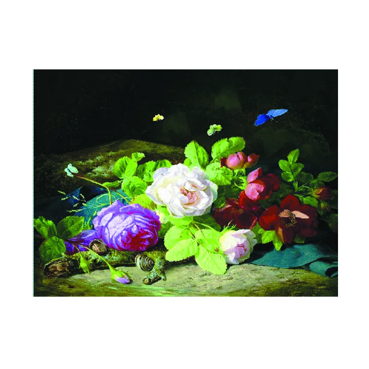 High resolution fashion wall decorative 3d picture of beautiful flower lily