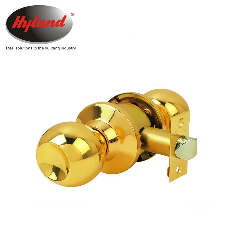Cylindrical knob door lock without keys Hyland OEM Stainless Steel  passages function door lock 587 SS PS ,
