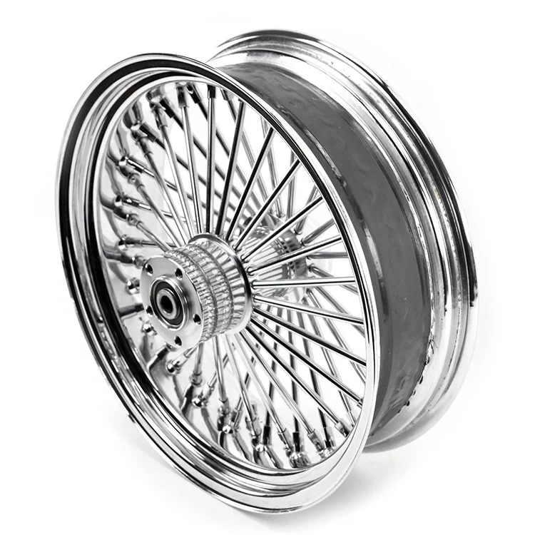 18inch Custom steel Spoke Motorcycle Wheels For Harley