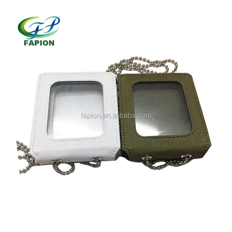 
neck id wallet double badge holder 