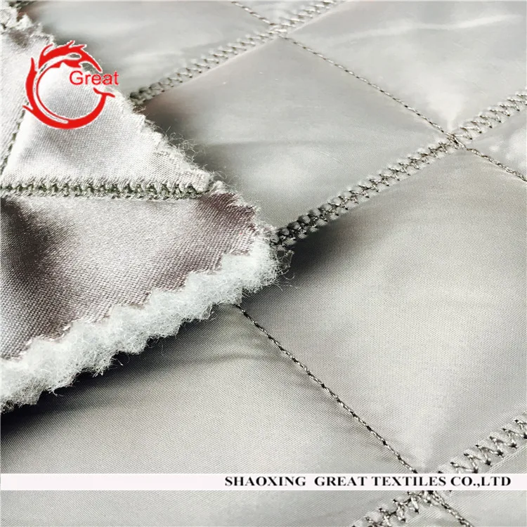 
winter quilted jacket fabric designer quilted jacket fabric accept OEM 