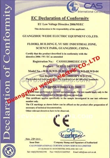 
WD-15B/20B/30B/50B/75B 0.1-5.5kw ac servo drive 2500incremental 3-phase single phase position control for cnc machines 