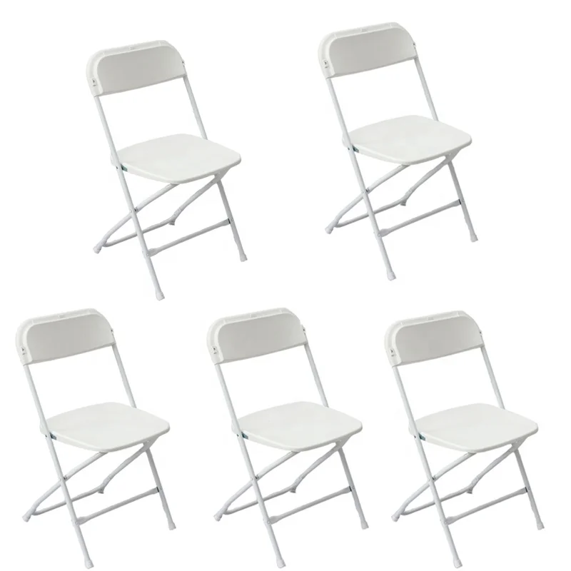 5-Pack Hot Sale Brown Plastic Folding Chair Outdoor Use Perfect for Any Indoor and Outdoor Events like Banquet Wedding Party