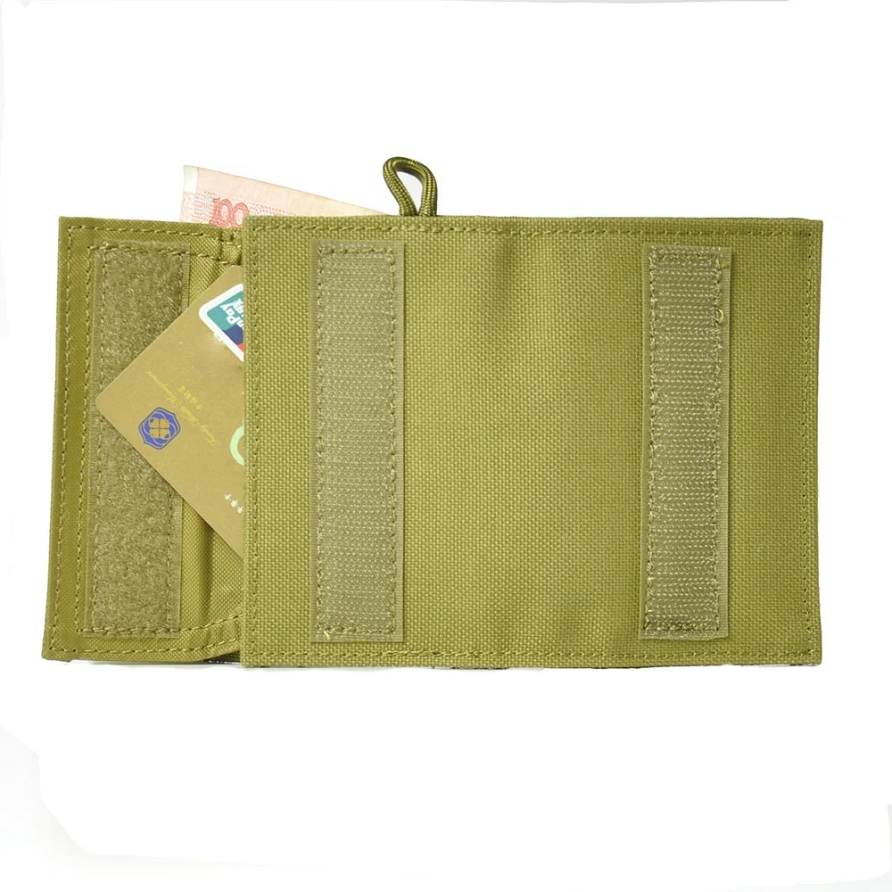 Tactical mens Tri-Fold Nylon wallet purse for ID card and Credit Card Organizer