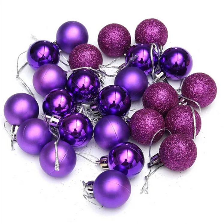 
24pcs/lot 4cm Christmas Tree Decor Ball Bauble Hanging Xmas Party Ornament decorations for Home Christmas decorations 