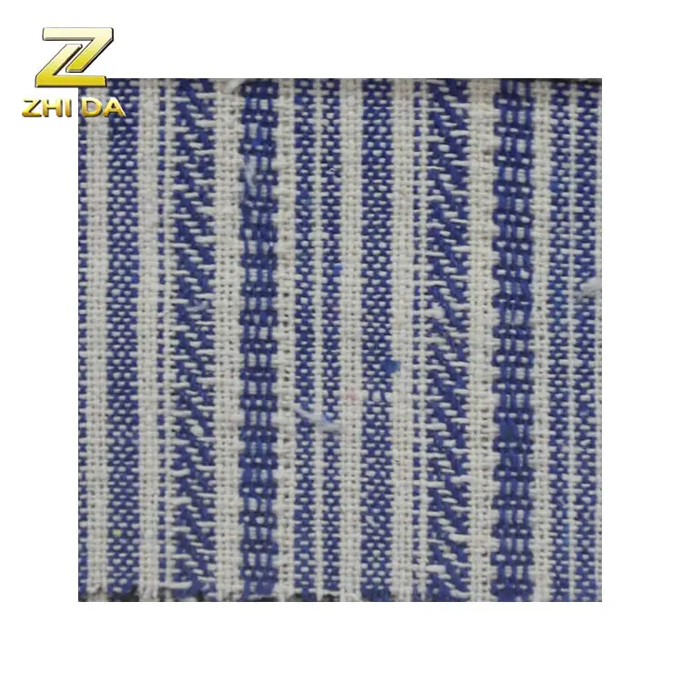 New arrival yarn dyed linen chambray linen viscose blend stripes  fabric for cushion covers