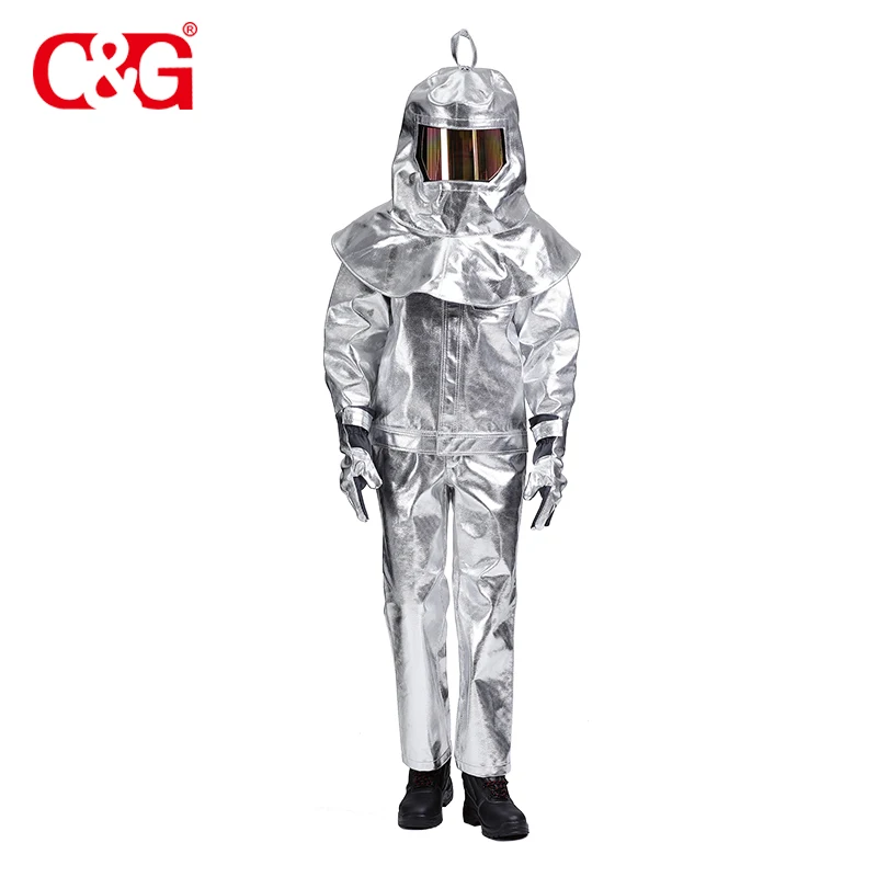 CG high quality splash aluminized approach heat resistant suit