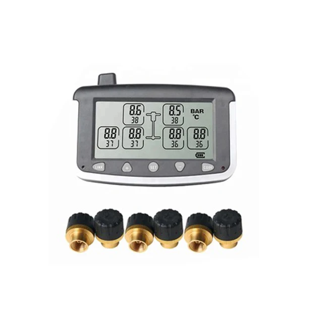 Truck and trailer RV motorhome 6 tires external sensor Tire Pressure Monitoring System TPMS