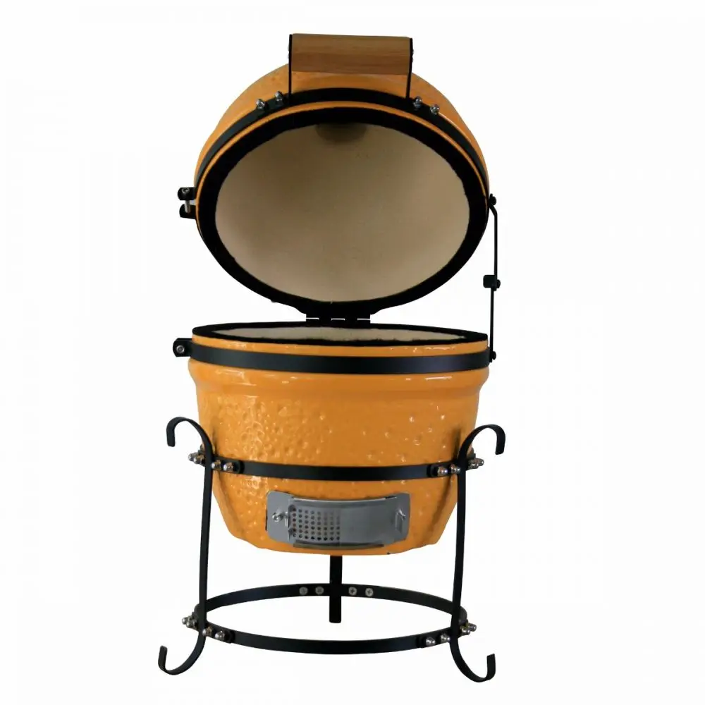 Cheap AUPLEX Mini Tandoor Clay Ceramic 13Inch Kamado Egg Grill BBQ Barbecue Outdoor