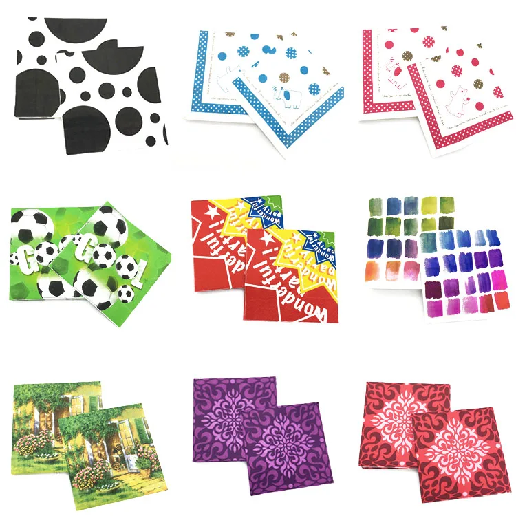 OEM Red Sanitary Napkin Paper Printed tissue