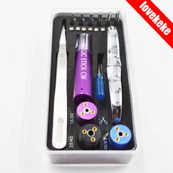 Charms electronic cigarette kit Round heads coil jig tool kit box vaping accessories DIY e cig tool Kit for repair accessories