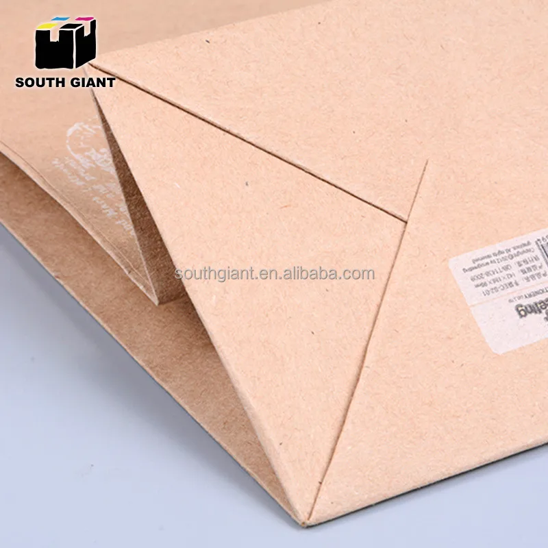 
Recycle Craft Kraft Shopping Retail Take Away Paper Brown Bag with Logos 