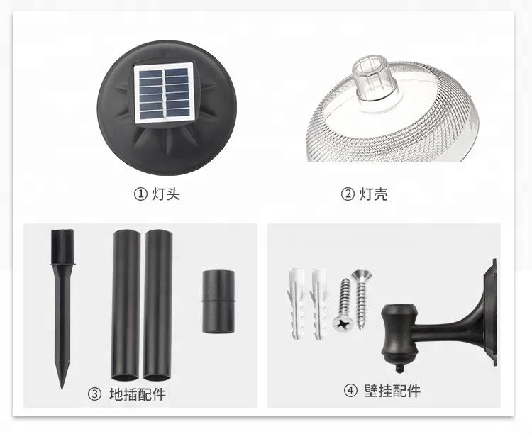 
Waterproof Wall mounted security Garden Fence Yard Lamp 