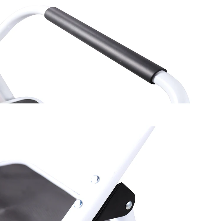 sliding 2 step 0.89m safety iron folding ladder with rubber feet for folding ladder SM-TT6022A