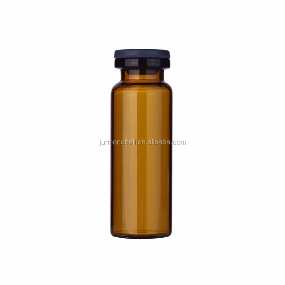 amber fluted glass bottle empty cosmetic large 20ml balm glass bottles