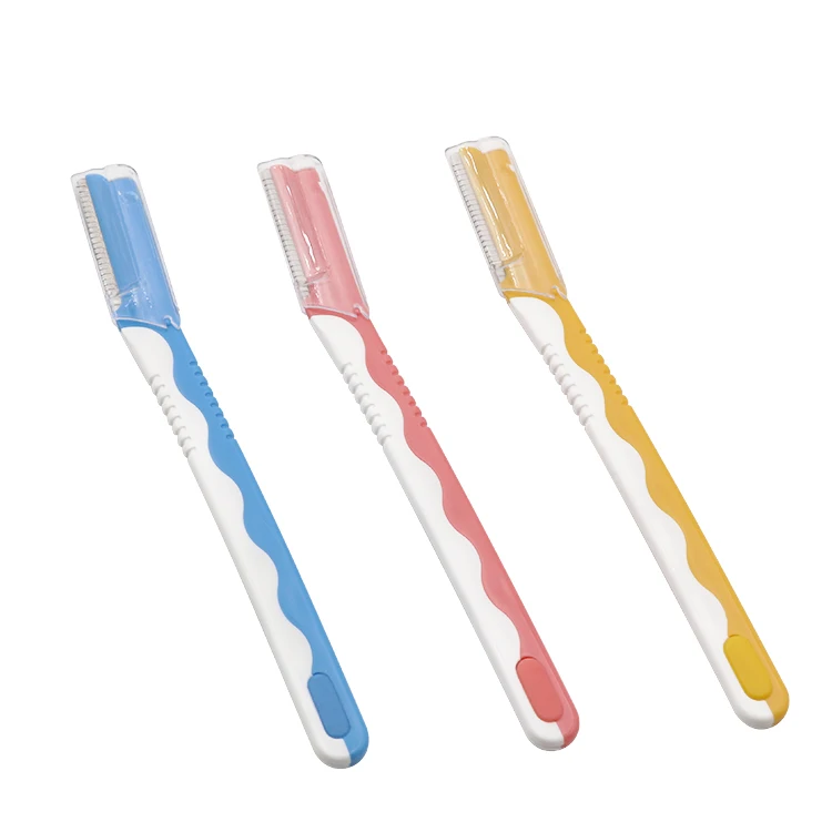 Лидер продаж новинка индивидуальное лезвие из нержавеющей стали бритва для бровей ручка АБС