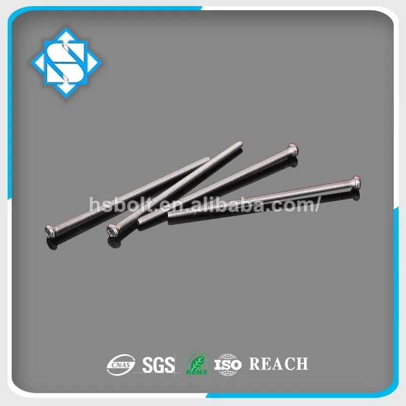 Top Quality Stainless Steel DIN EN ISO 7046 Phillips Fine Thread Long Machine Screw with CSK Head