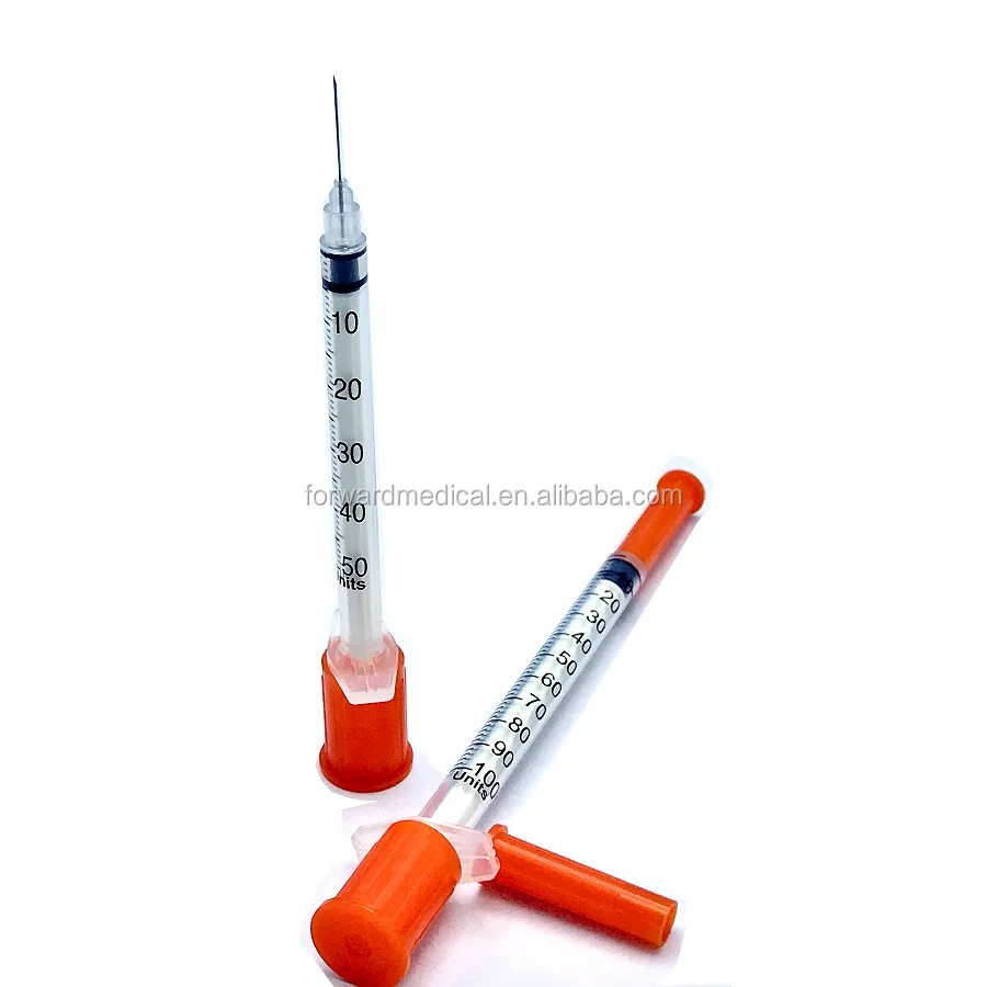 
disposable Insulin syringes for sale with 0.1ml 0.3ml 0.5ml 