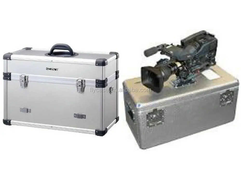 
2021 Aluminum Camera Camcorders case , Photographic Equipment case with sponge inside camera case for carry 