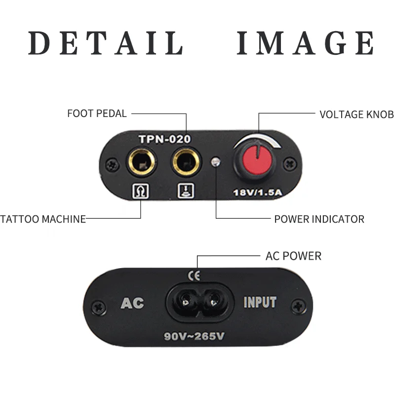 Tattoo Power Supply For Coil Tattoo Machine