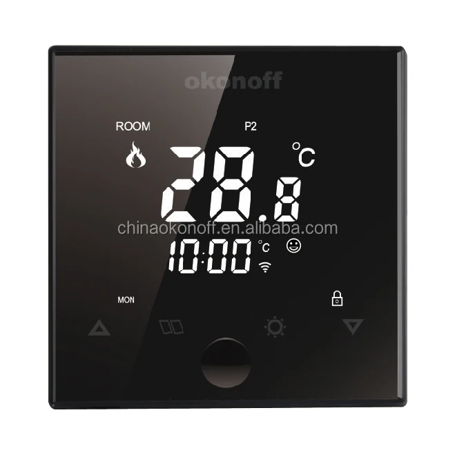 X7-PE-WIFI Wifi underfloor heating black thermostat