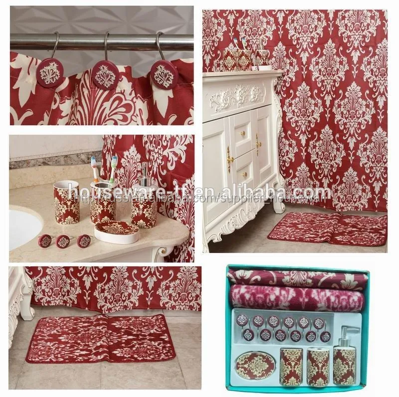 последние люкс красный керамический вспомогательное оборудование ванной комнаты