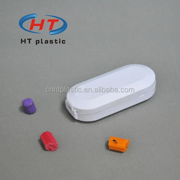 
HTQ105 Hot Sales For Customized Logo Pill Box With Cutter/Plastic Pill Splitter 