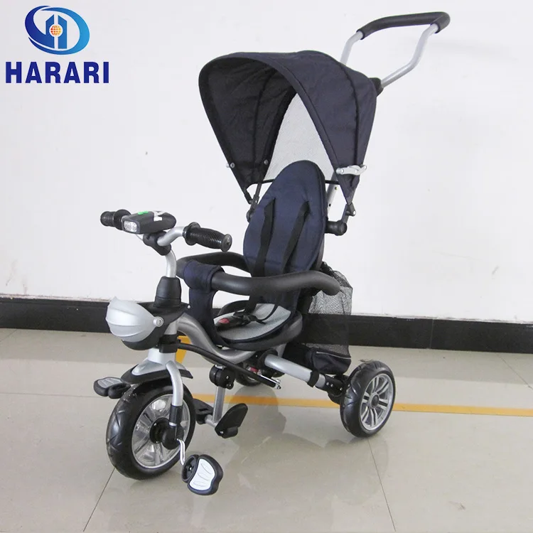 Rotated seat baby trike multi-function child tricycle 4 in 1