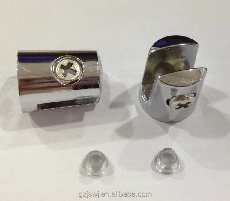 JS-B123 Zinc Alloy Glass Clip  For 6mm 8mm Glass glass holders