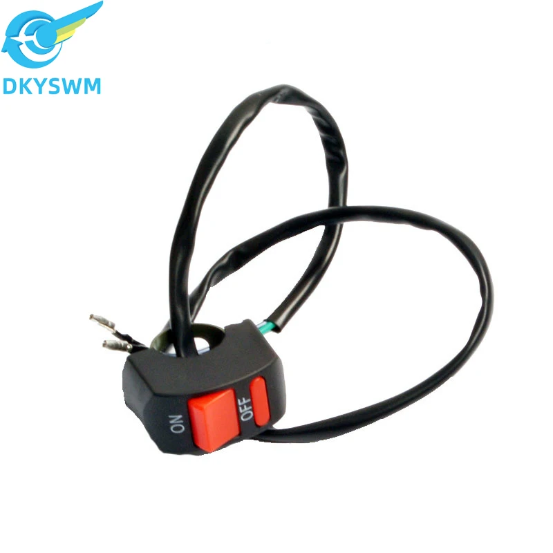 Electric car motorcycle double flash switch headlamp LED horn flout refit switch car faucet handle button