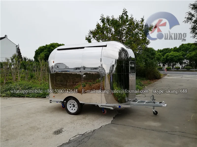 UKUNG new designed AST-210 stainless customized hot dog food cart
