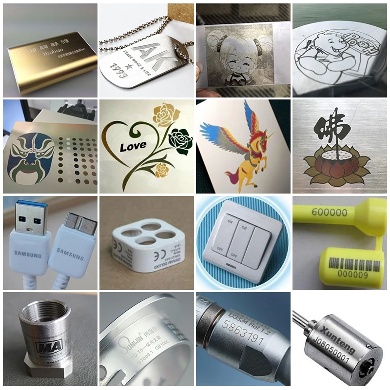 Portable steel plate vin number marking machine 20w 30w 50w