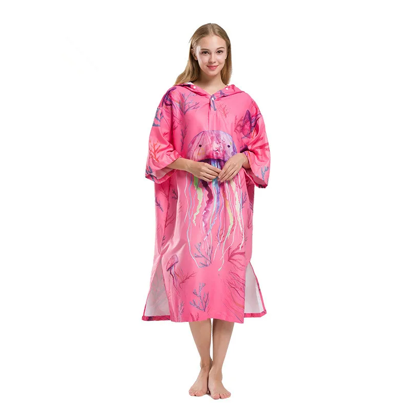 
Hot Sale Wholesale Quick Dry Digital Printed Microfiber Beach Poncho 