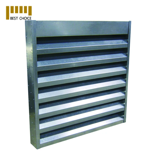 Aluminum louvered sheet metal panels with various dimensions