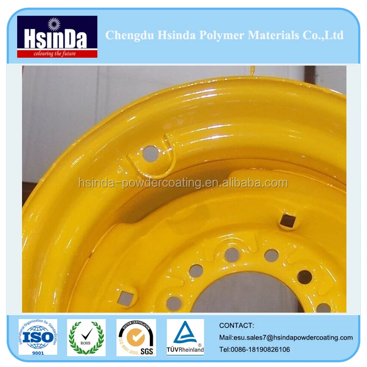 Eco-friendly High Gloss Конфеты Желтый Порошок Украшения Порошковое Покрытие