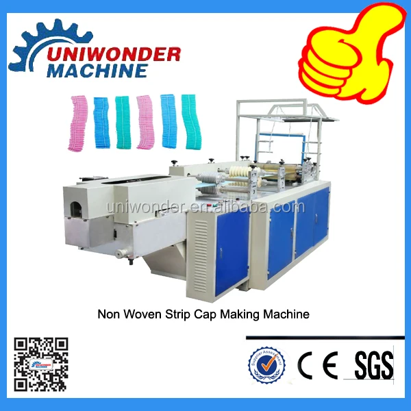 
disposable bouffant non woven cap making machine 