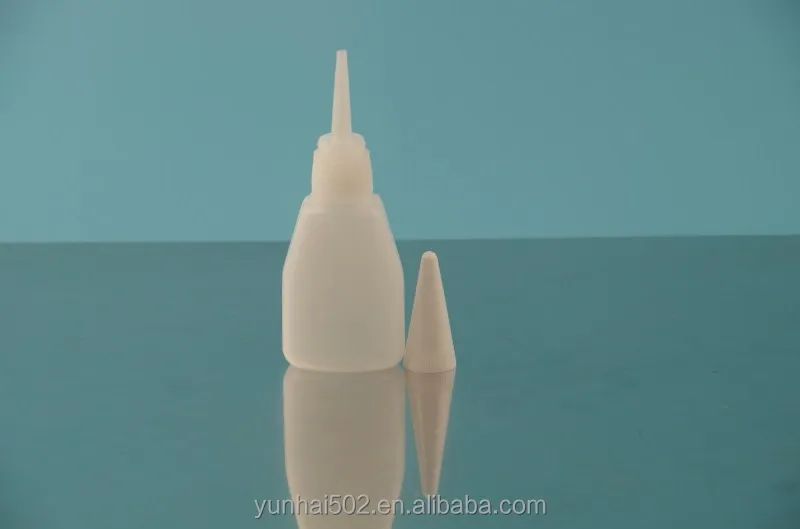 
15ml Cyanoacrylate packing Dropper bottle, empty HDPE plastic bottles for super glue 