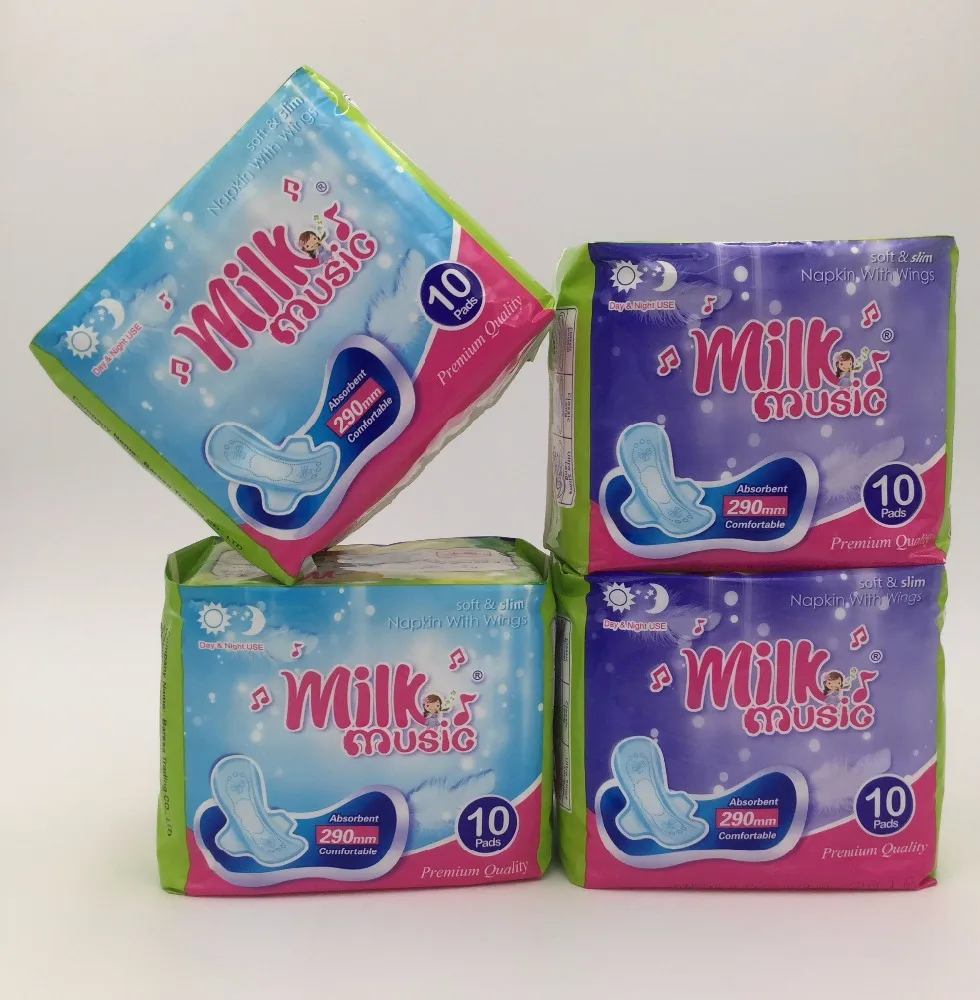milk music sanitary pad women sanitary napkin towel supplier in China