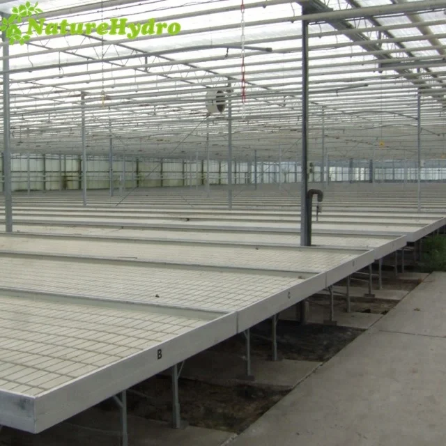 
Commercial greenhouse growing rolling benches for hydroponics 