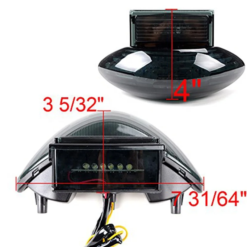 Motorcycle LED Rear Tail Light Brake Light For SUZUKI Hayabusa GSXR1300 1999-2007 Katana 600 750 GSXR 600 750 2003-2006