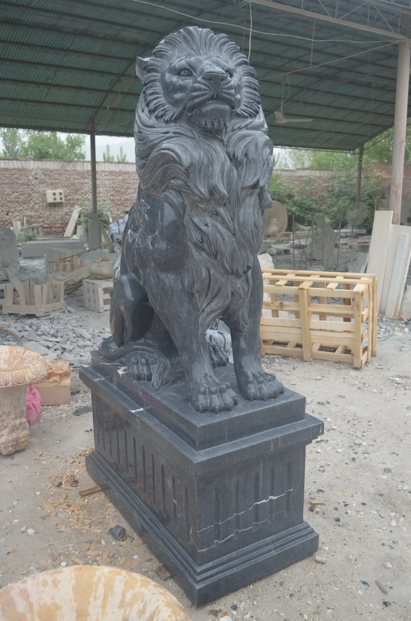 large lion statues life size/marble lion statues for sale