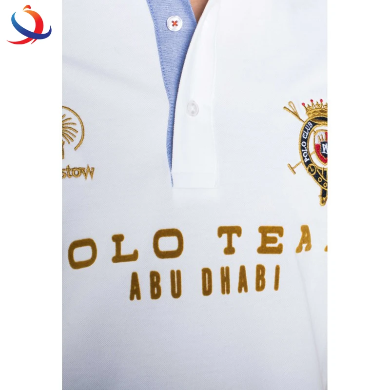 100 % Cotton Baumwolle Men Clothing Fashion Polo With Custom Logo Printed Polo T-Shirts