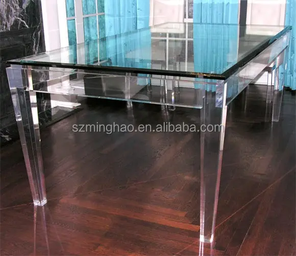Custom acrylic livingroom furniture, acrylic dining table