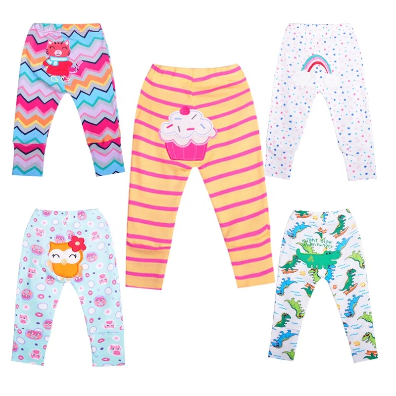 5 Pieces Set Sale Random Design Wholesale Price Pure Cotton Baby Pants Stripe