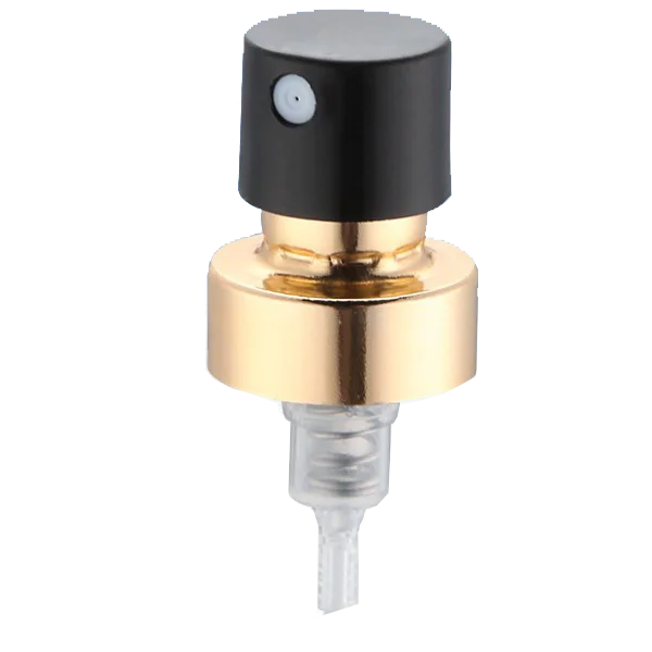 Aluminium metal black crimp perfume spray crimp pump for fragrance bottle