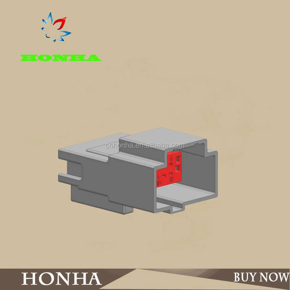 Auto 12 pin. gray male unsealed connector housing and terminal 304112030AAH