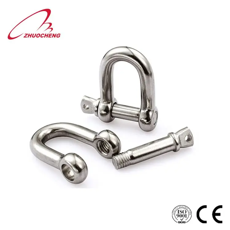 stainless steel D-shackle in fastener